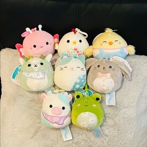 2022 Easter Squishmallow Clip full set of 8